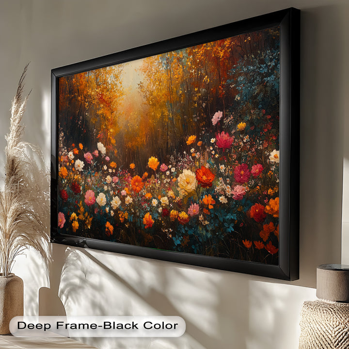 Autumn Floral Meadow – Colorful Nature Oil Paintings