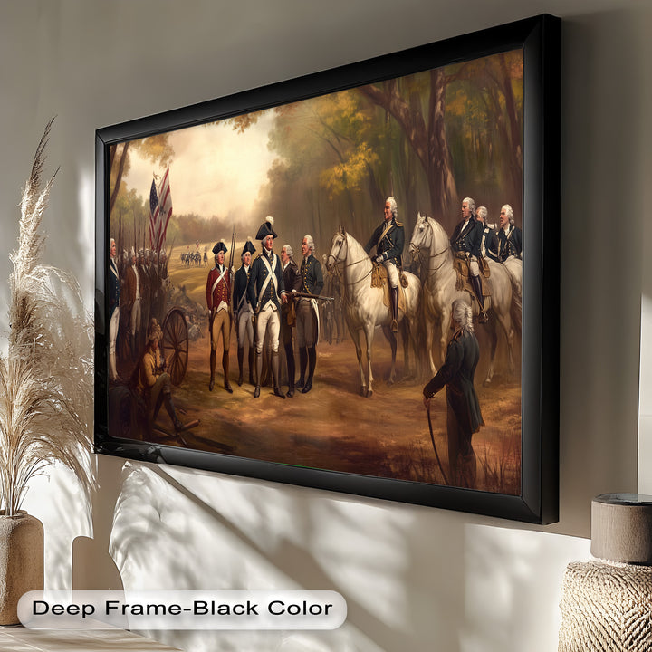 Command and Honor – Revolutionary Army Oil Painting