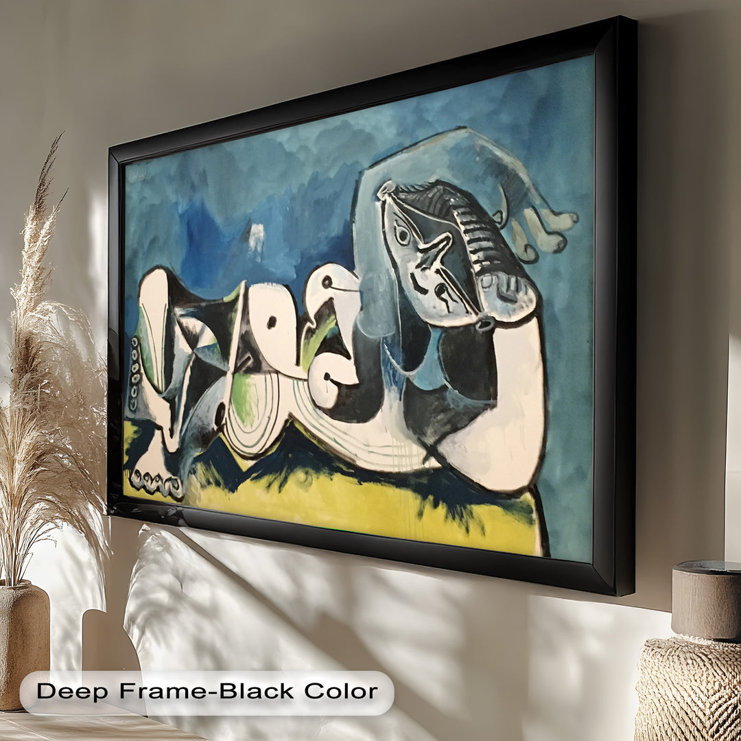 Reclining Abstraction – Picasso Nude Oil Painting