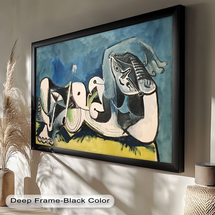 Reclining Abstraction – Picasso Nude Oil Painting