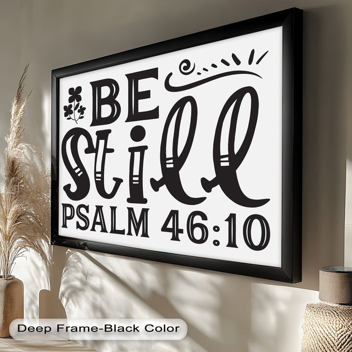 Sei still – Psalm 46:10 Bibel Bibel Ölgemälde