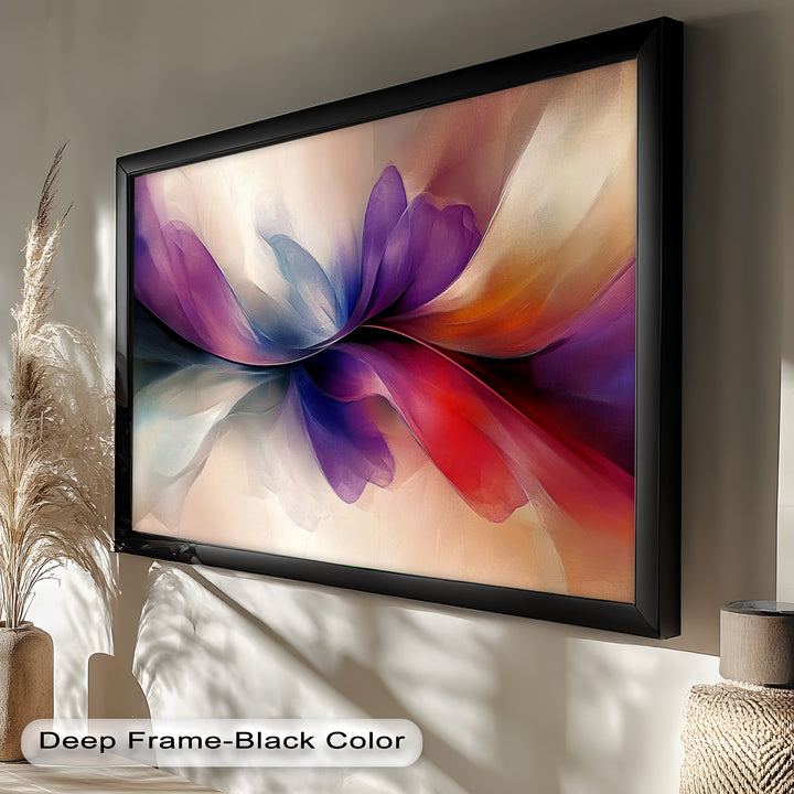 Abstract Floral Flow – Colorful Modern Oil Painting