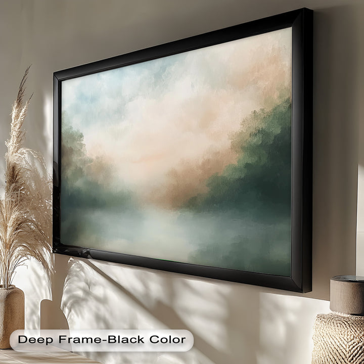 Seastorm Modern Art – Gerahmtes Ölgemälde