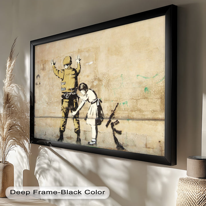 Innocence in Control – Banksy Oil Painting