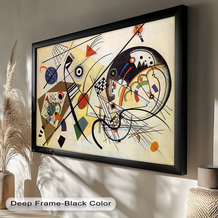 Kandinsky Komposition VIII – Abstraktes geometrisches Ölgemälde