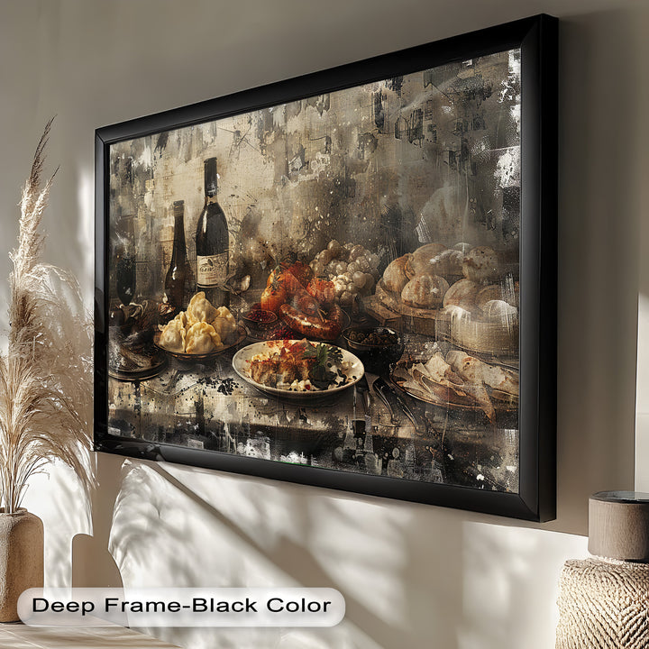 Rustic Feast – Vintage Culinary Still Life Food Painting