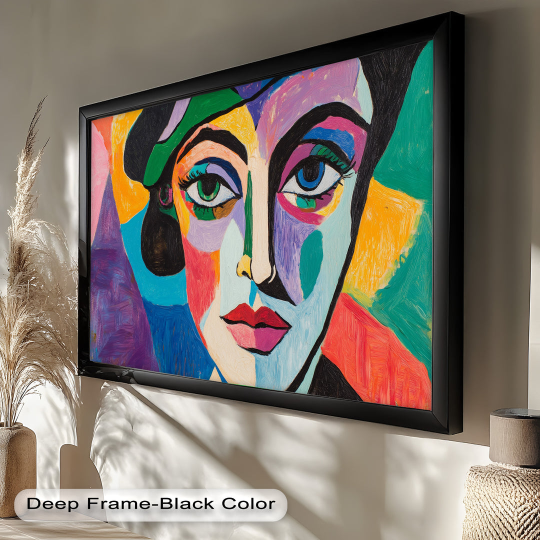 Frauenporträt Ölgemälde – Fauvistische expressionistische Kunst