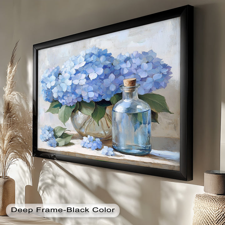 Blue Floral Still Life – Modern Oil Paintings