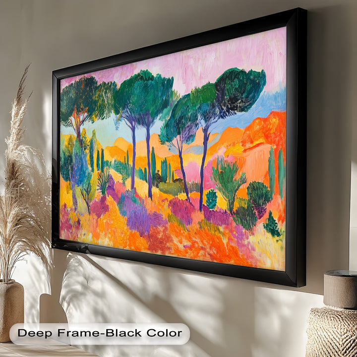 Ölgemälde „Golden Horizon“ – Fauvistische Landschaft