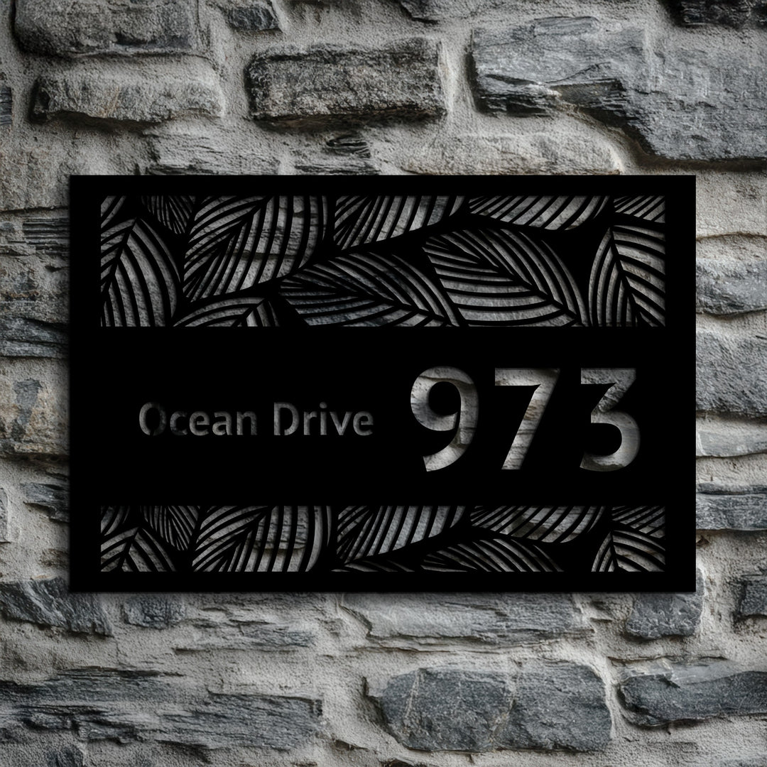 Customizable botanical metal wall decor