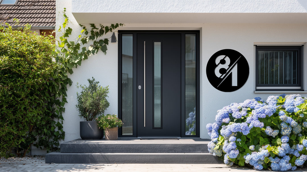 Flor Lunar – Luna y Flor de Loto Decoración De Pared Metal