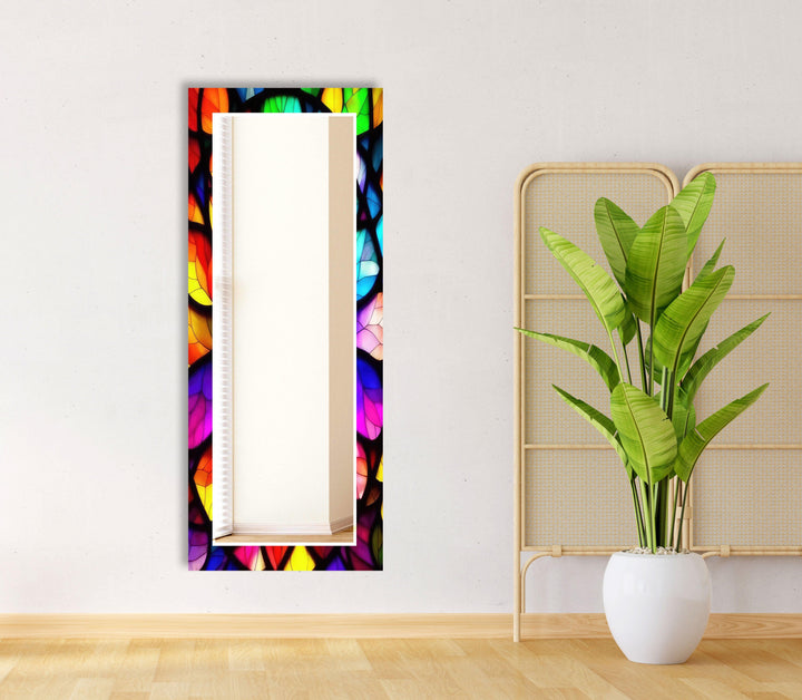 Colored Abstract Wall Mirror Large Wall Mirror
