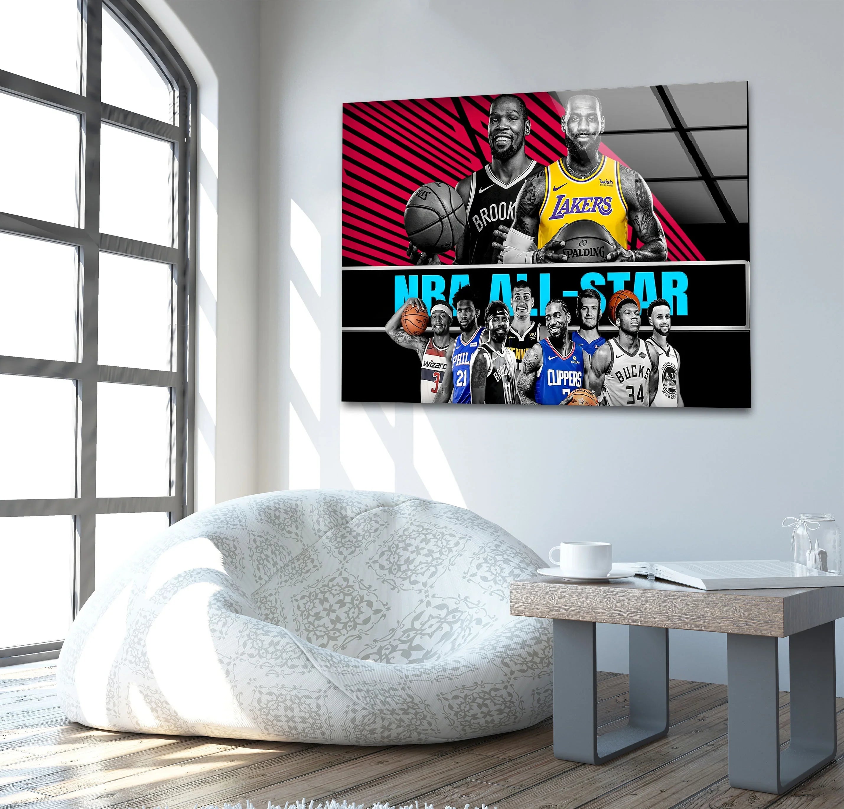 NBA All Star Players Art – Basketball Wall Decor – MyPhotoStation