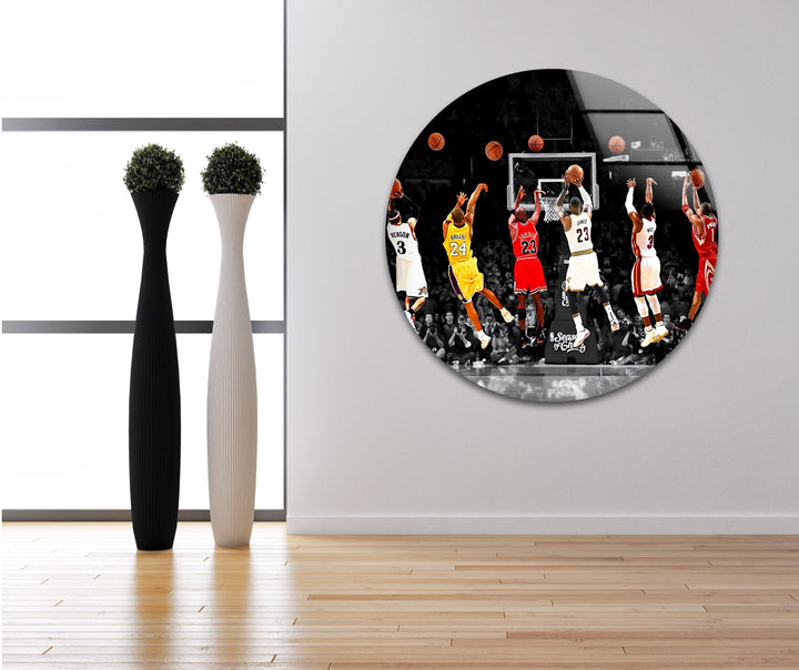 NBA All Stars Glass Wall Art glass photo prints, glass picture prints
