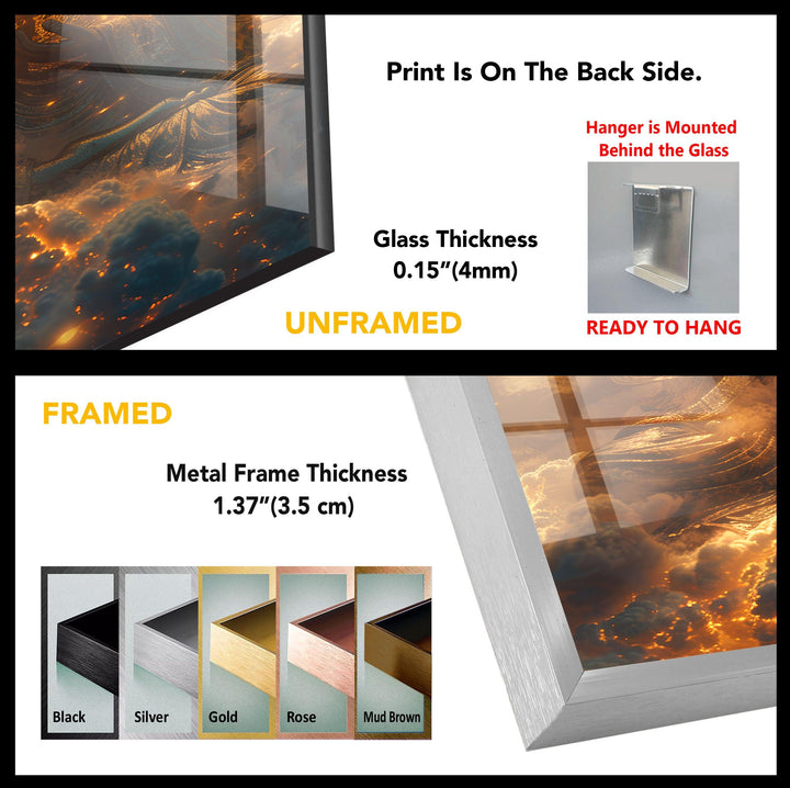 Buddha on the Cloud Tempered Glass Wall Art - MyPhotoStation