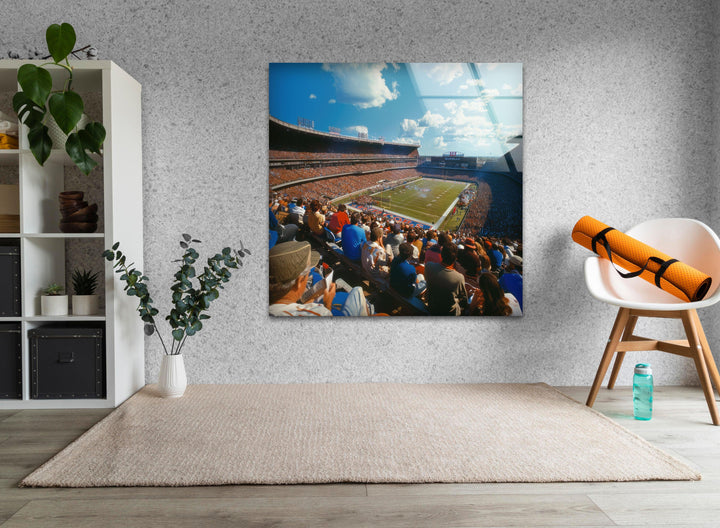 Buffalo NY Bills Glass Wall Art, custom glass photo prints, large glass prints