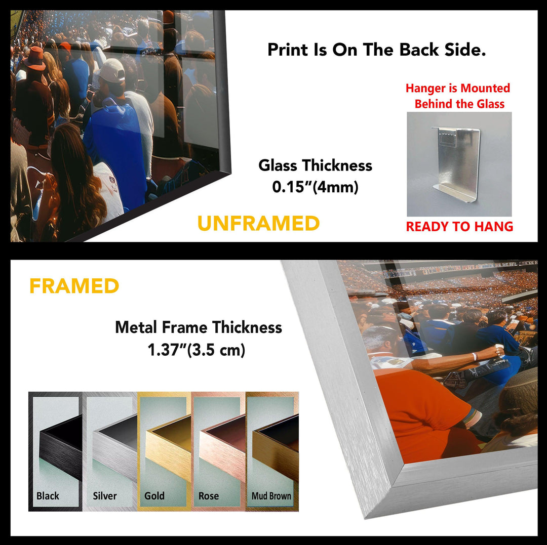 Buffalo NY Bills Glass Wall Art, print on glass, glass printed photos