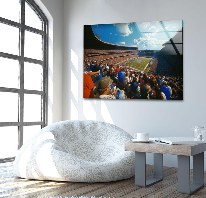 Buffalo NY Bills Glass Wall Art, custom glass pictures, glass art prints