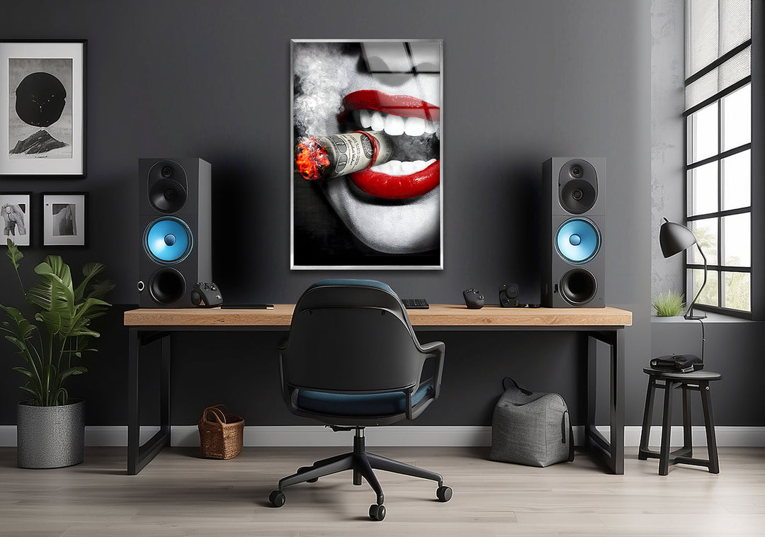 Business Character 2 Glass Wall Art glass image printing, glass prints from photos
