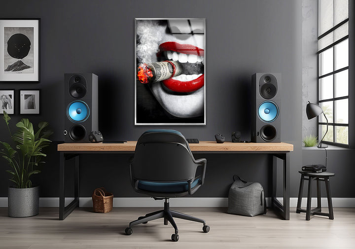 Business Character 2 Glass Wall Art glass image printing, glass prints from photos
