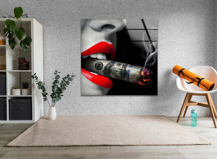 Business Character Glass Wall Art Glass Printing Wall Art, Print photos on glass
