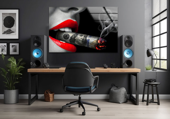 Business Character Glass Wall Art glass image printing, glass prints from photos
