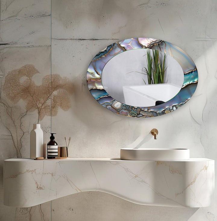 Wall mirrors with artistic frames that serve as both functional and decorative pieces
