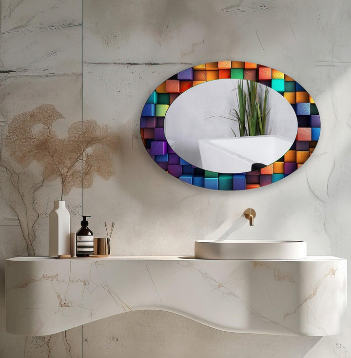Wall mirrors designed with decorative accents to serve as both art and practicality
