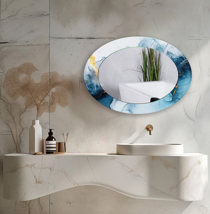 Wall mirrors designed with bold geometric shapes to make a striking statement
