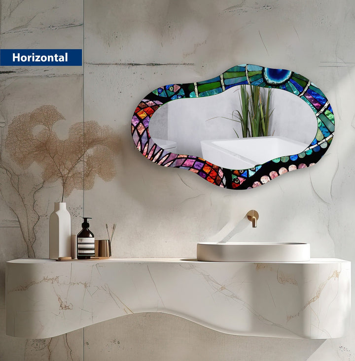 Stylish wall mirrors with ornate frames to create a luxurious and eye-catching feature
