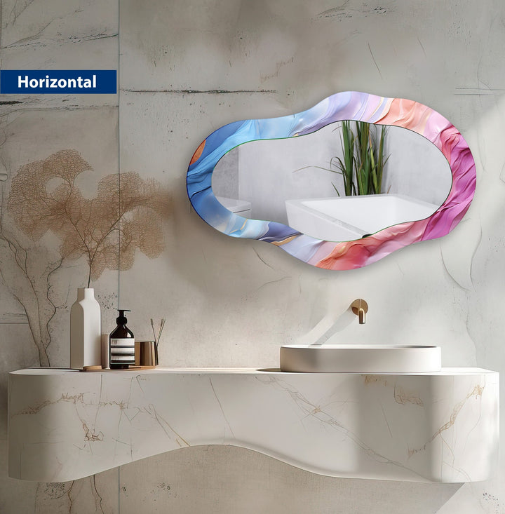 Mirrored wall art showcasing creative patterns and reflective designs for a contemporary touch
