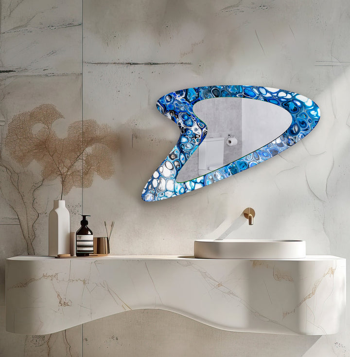 Mirrored wall art showcasing intricate craftsmanship for a unique and stylish addition
