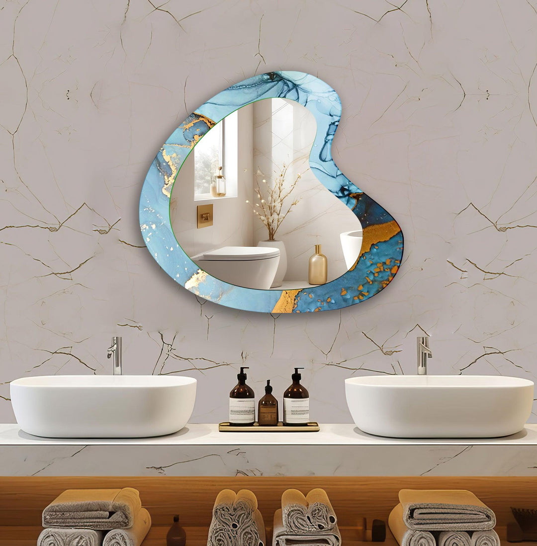 Mirror wall art featuring unique designs that blend functionality with artistic elegance

