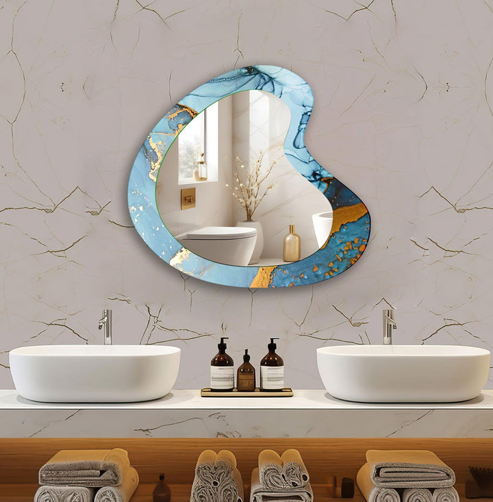 Mirror wall art featuring unique designs that blend functionality with artistic elegance
