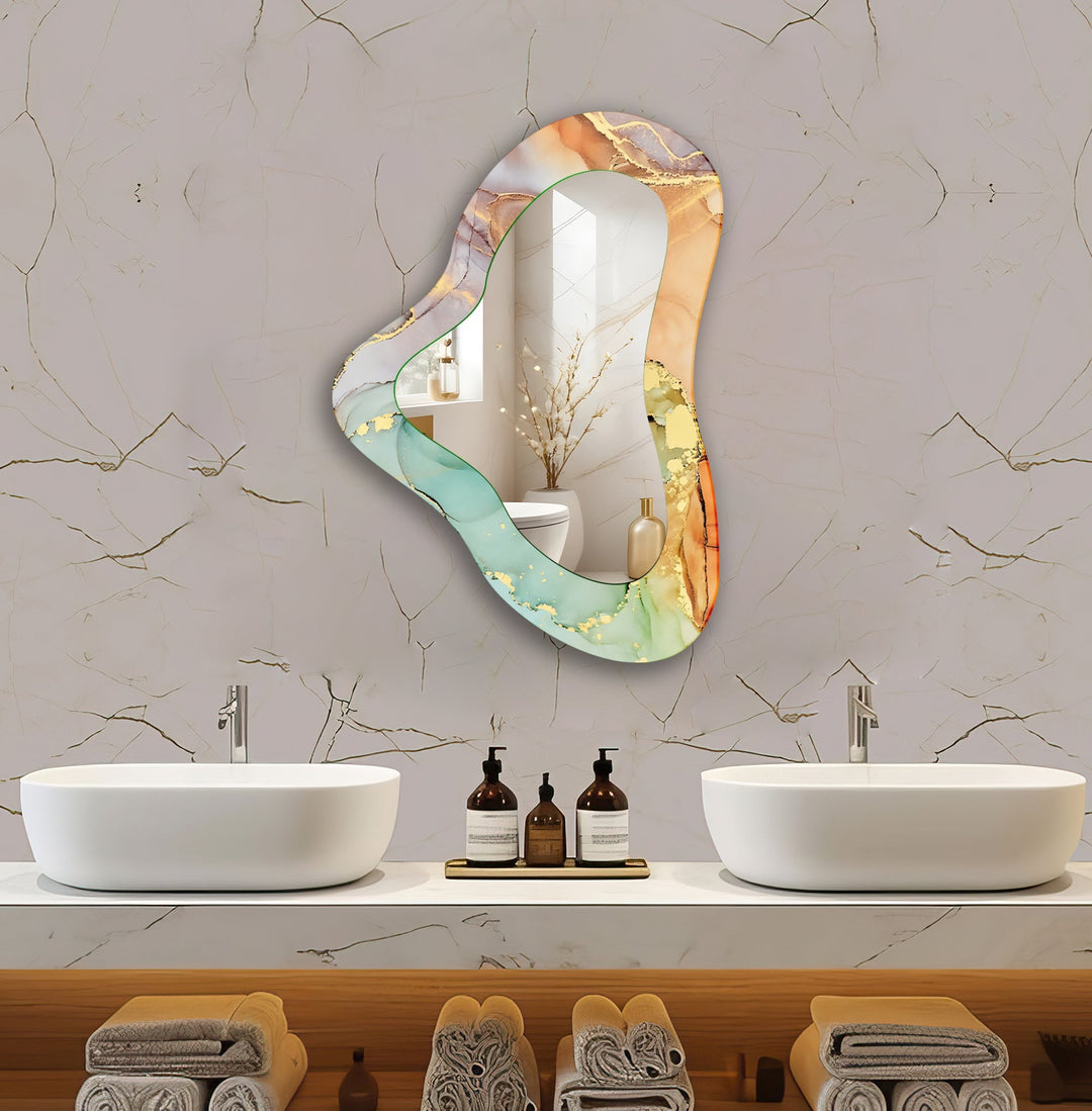 Mirror wall decor with bold designs that serve as a stunning focal point in any room
