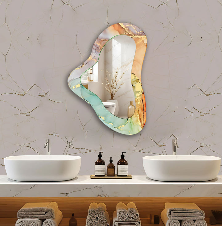 Mirror wall decor with bold designs that serve as a stunning focal point in any room
