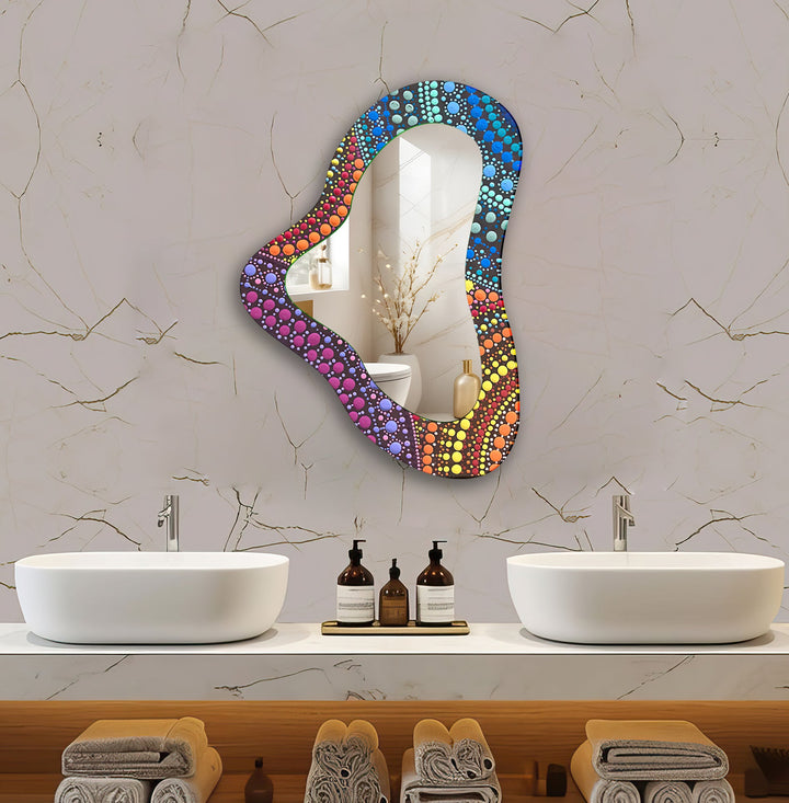Decorative wall mirror blending timeless charm with contemporary style for versatile decor
