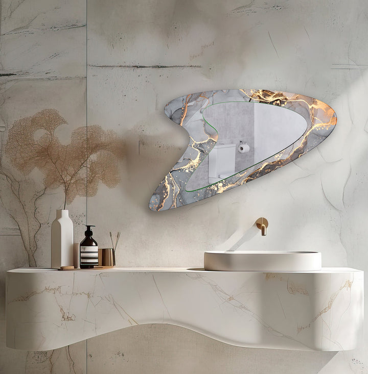 Decorative wall mirror with an ornate frame to add a touch of luxury to your decor

