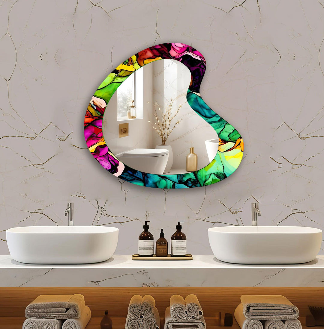 Mirrored wall art showcasing creative shapes and patterns to elevate your wall decor
