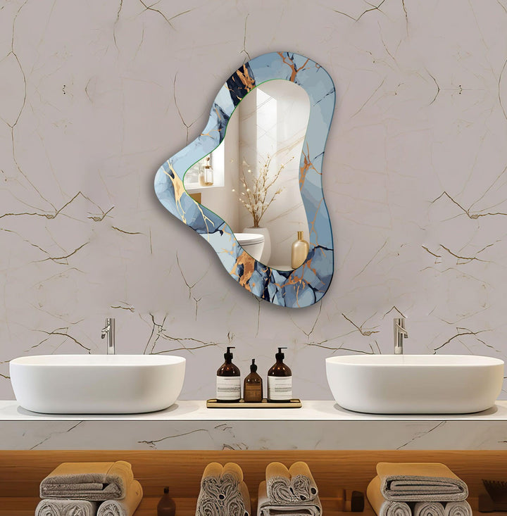 Mirrored wall art showcasing creative shapes and patterns to elevate your wall decor
