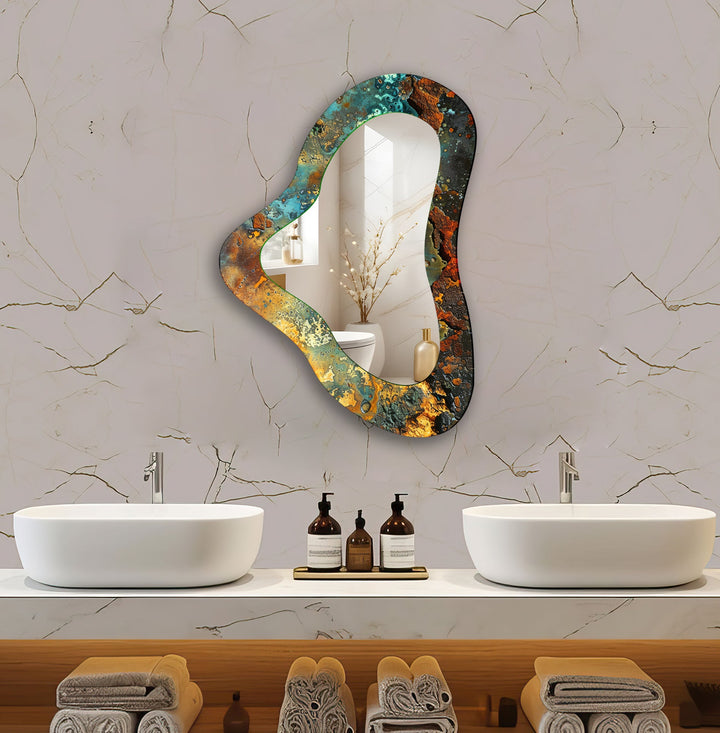 Mirrored wall art with stylish and artistic elements for a bold decor statement
