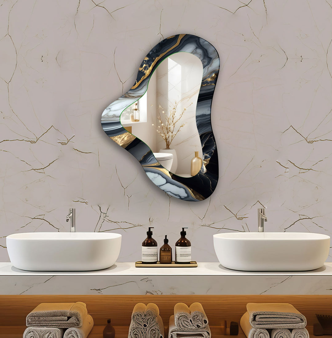 Mirror wall art featuring unique designs that blend functionality with artistic elegance
