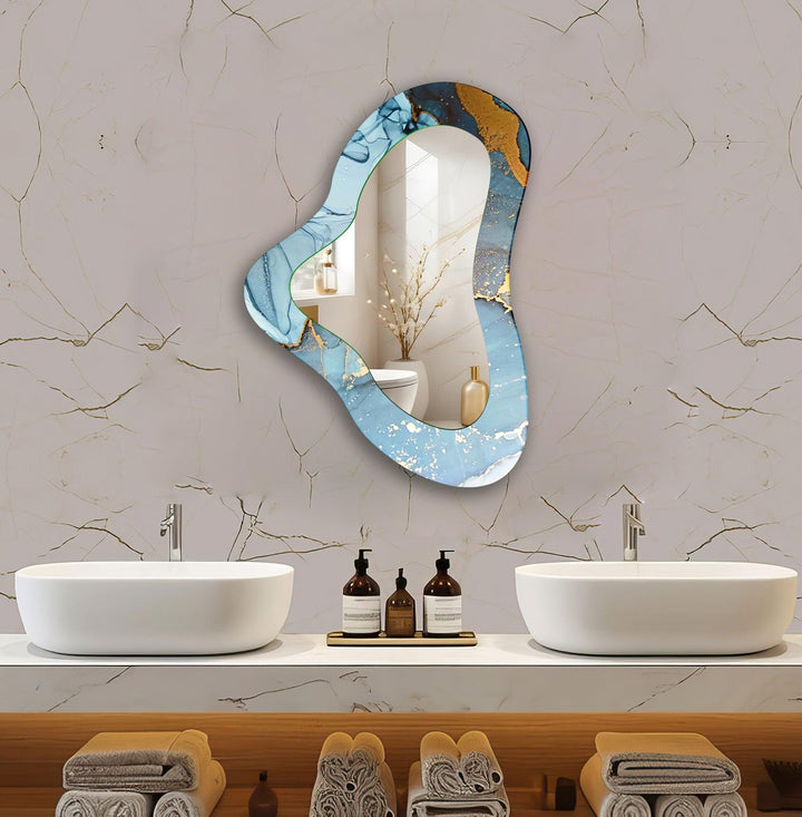 Stylish wall mirrors designed to reflect light and create depth in any room
