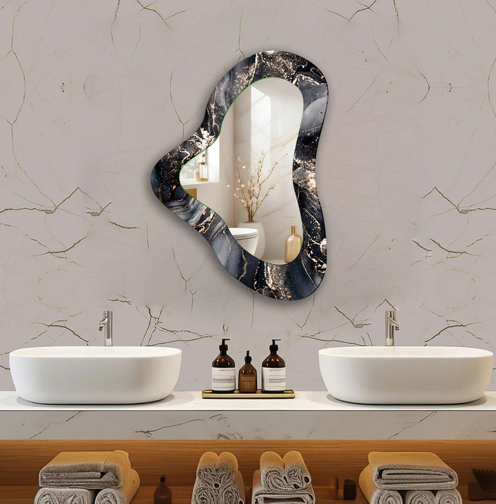 Wall mirrors featuring intricate designs to add depth and light to your living space
