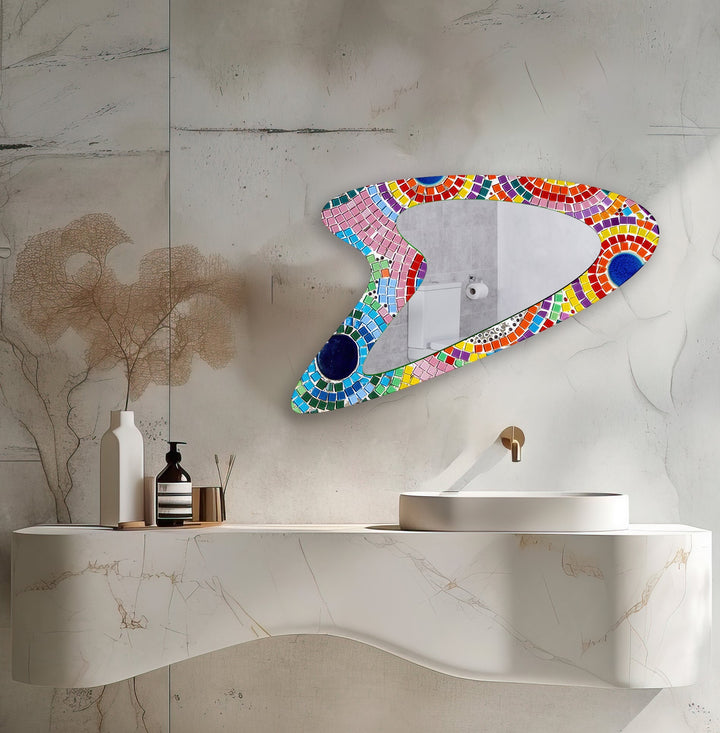 Mirror wall art blending contemporary elegance with artistic flair to enhance your walls
