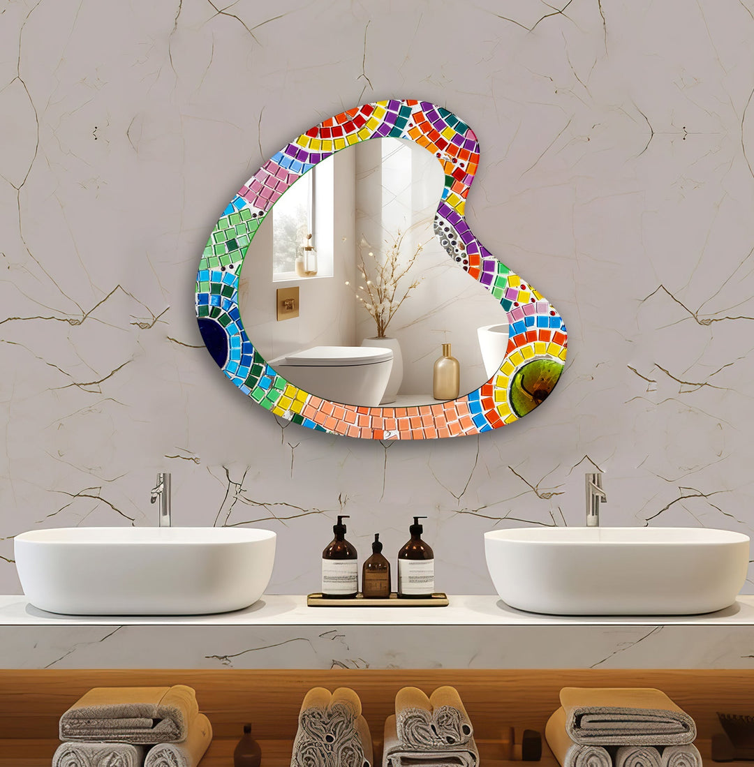 Decorative wall mirror blending timeless charm with contemporary style for versatile decor
