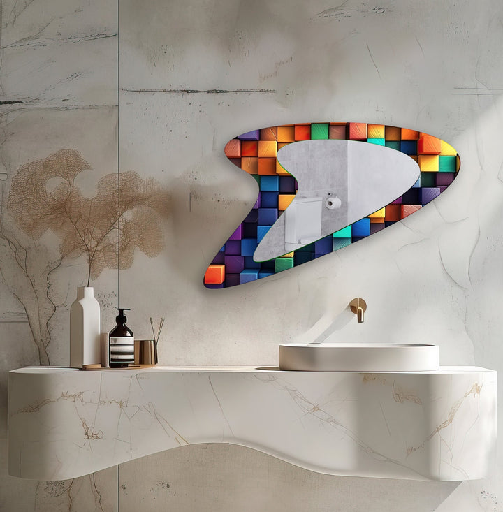 Mirrored wall art with stylish and artistic elements for a bold decor statement
