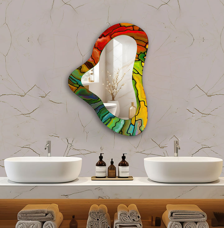 Decorative wall mirror with a minimalist frame to complement both modern and classic interiors
