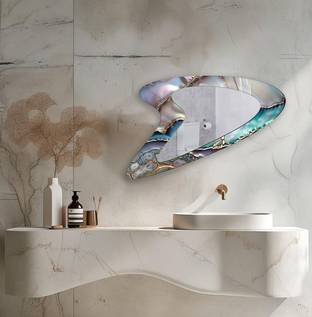 Decorative wall mirror with an ornate frame to add a touch of luxury to your decor
