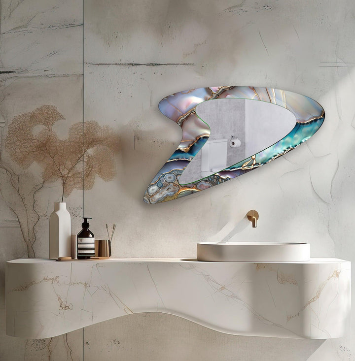 Decorative wall mirror with an ornate frame to add a touch of luxury to your decor
